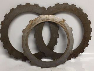 Three Qty Gear Industrial Steampunk Repurpose Steel Sprocket Vintage Pulley Rust photo