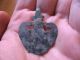 Heart Shaped Amulet Ancient Celtic Silvered Bronze Druids Pendant 600 - 400 Bc Celtic photo 5