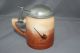 Antique Figural Dog Stein Mug Tankard Pewter Lid Possibly Unsigned Taylor Smith Mugs & Tankards photo 2