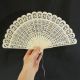 Antique Hand Fan - Carved Bovine Bone,  Chinese Fans photo 7