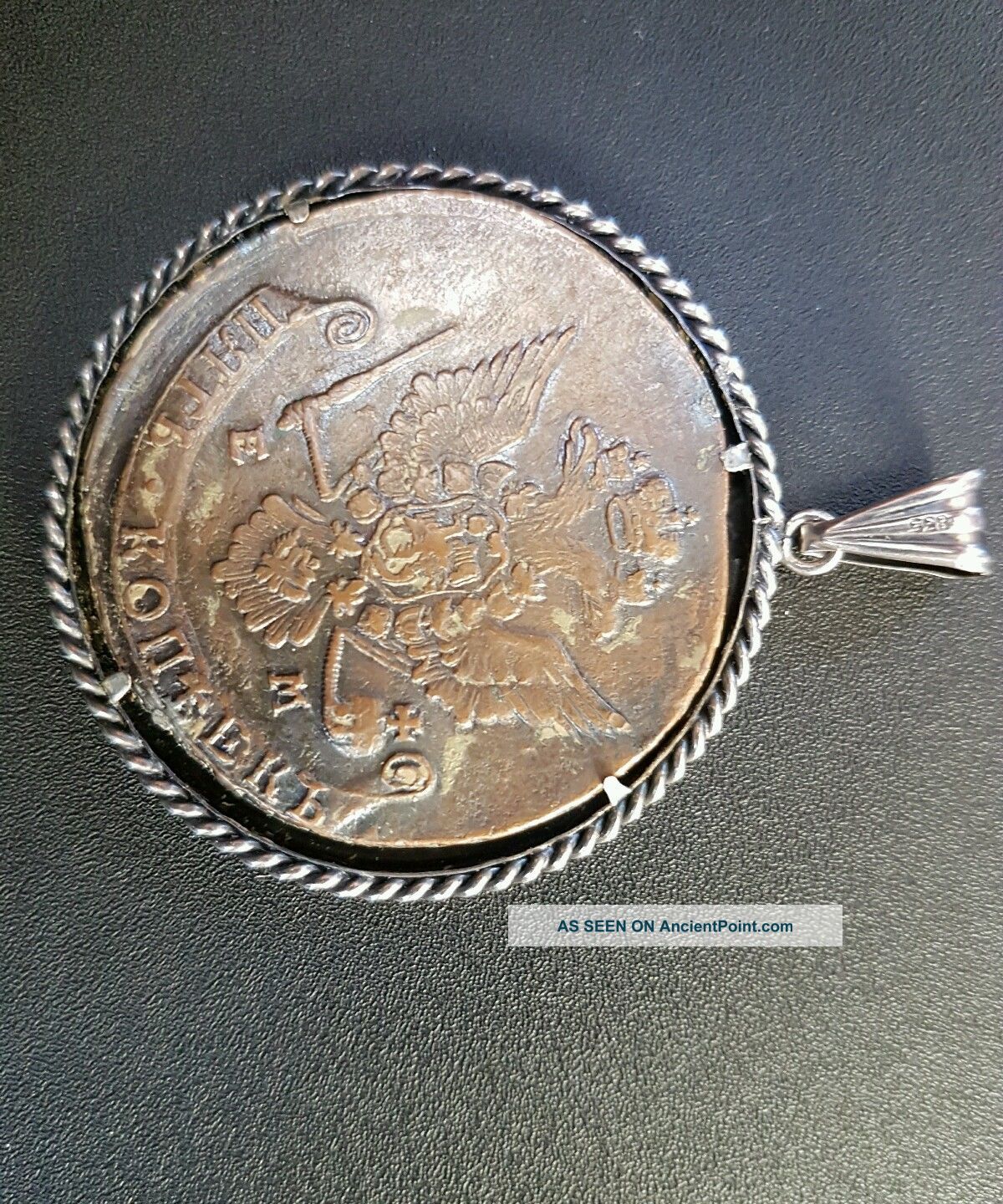 Antique 1779 Imperial Russian Double Headed Eagle Pendant Russian photo