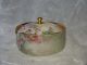 Large Germany Hand Painted Porcelain Stud Collar Button Box Rosenthal German Baskets & Boxes photo 5