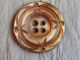 Antique Vintage Button Carved Mother Of Pearl Abalone Shell 034 - A Buttons photo 1