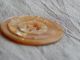 Antique Vintage Button Carved Mother Of Pearl Abalone Shell 033 - A Buttons photo 3