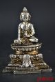 China Collectible Old Tibet Silver Handwork Buddha Meditation Decor Statue Noble Other Antique Chinese Statues photo 5