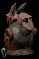 Discover African Art Yoruba Head Crest Mask From Nigeria With Stand Masks photo 3