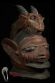 Discover African Art Yoruba Head Crest Mask From Nigeria With Stand Masks photo 7