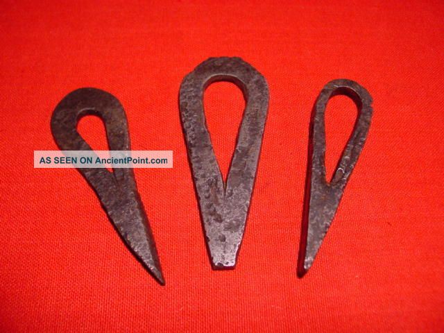 Medieval - Knight - 3 Fire Iron - 15 - 16th Century Rare Other Antiquities photo