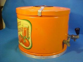 Old Vintage Juicy Orange Kool Aire Soda Fountain Syrup Dispenser Graphics photo