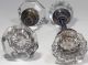 4 Antique Glass Door Knobs,  2 Have 8 Points And 2 Have 12 Points In The Glass Door Knobs & Handles photo 1