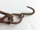 Antique Hand Forged Blacksmith Wrought Iron Primitive Hearth Fireplace Chain 62 