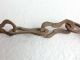 Antique Hand Forged Blacksmith Wrought Iron Primitive Hearth Fireplace Chain 62 