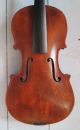 Antique Violin With Stamped & Spliced Neck - Figured Back - Ne With A Crown String photo 1