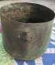 Extremely Old Antique Cauldron Kettle Hand Crafted Copper Primitive Mid 1800 ' S Primitives photo 3