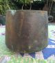 Extremely Old Antique Cauldron Kettle Hand Crafted Copper Primitive Mid 1800 ' S Primitives photo 7
