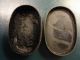 A Fine Chinese Carved Oval - Shape ' Roster ' Baitong Ink Box Boxes photo 6