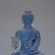 Chinese Glass Handwork Pharmacists Buddha Blue Statues G155 Other Antique Chinese Statues photo 1