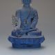 Chinese Glass Handwork Pharmacists Buddha Blue Statues G155 Other Antique Chinese Statues photo 2