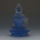 Chinese Glass Handwork Pharmacists Buddha Blue Statues G155 Other Antique Chinese Statues photo 4