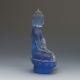 Chinese Glass Handwork Pharmacists Buddha Blue Statues G155 Other Antique Chinese Statues photo 5