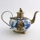 Sino Tibetan Blue And White Porcelain Armoured Teapot,  Marked To Base Tibet photo 4