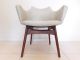 Adrian Pearsall For Craft Associates Inc.  Model 2418 - C Arm Chair.  Walnut Base Mid-Century Modernism photo 1