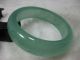 60mm Certified Natural Green Hetian Nephrite Jade Bangle Bracelet 