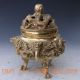 Chinese Brass Handcarved 2dragon & Beads Incense Burner&lid W Ming Dynasty Mark Incense Burners photo 5