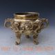 Chinese Brass Handcarved 2dragon & Beads Incense Burner&lid W Ming Dynasty Mark Incense Burners photo 7