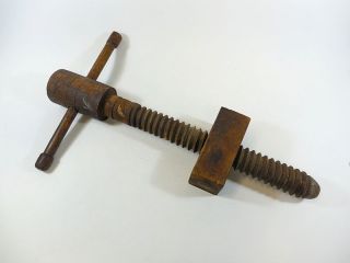 Antique Wooden Screw Press - Maple,  American - 27 