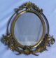 Vintage Oval Solid Brass Mirror Mirrors photo 1