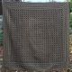 Vintage Style Primitive Woven Tablecloth Table Cover Tan Black Rust 54 