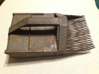 Antique Primitive Metal Cranberry Scoop Rake - Pat ' D May 26th 1911 Galeton,  Pa. photo