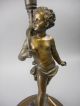 Antique Art Deco Bronze Cherub Figural Lamp By Kinney Mfg Co Of Cleveland,  Ohio Lamps photo 1