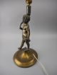 Antique Art Deco Bronze Cherub Figural Lamp By Kinney Mfg Co Of Cleveland,  Ohio Lamps photo 2