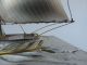 Masterly Hand Crafted Signed Japanese Sterling Silver 985 Model Yacht Ship Japan Other Antique Sterling Silver photo 5