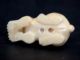 Old Japanese Ivory Colored Bone Netsuke - Baby Rabbit Netsuke photo 1