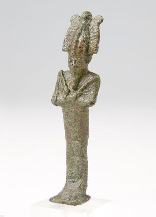 Egyptian Bronze Osiris. photo