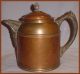 Vintage Copper & Pewter ? Coffee Pot Or Teapot Hinged Lid/8 