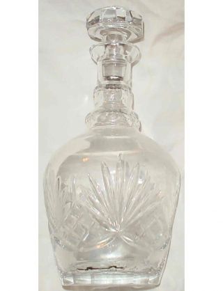 Lovely Antique Clear Glass Decanter /11.  5 