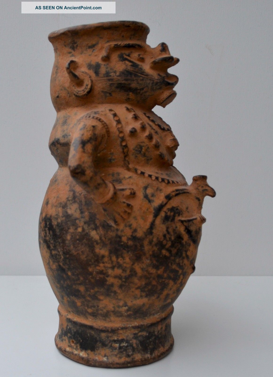 Precolumbian Terracotta Vessel Urn,  Probably Tairona Culture Colombia Antique The Americas photo