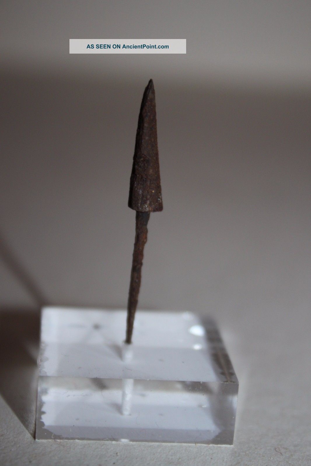 Ancient Medieval Iron Bodkin Arrowhead 10/12th Century Ad European photo