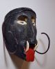 Powerful Old Mexican Folk Art Dance Mask Of Diablo Or Demon Latin American photo 1
