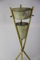 Vintage Mcm Gerald Thurston For Lightolier Brass Tripod Table Lamp Project Mid-Century Modernism photo 2