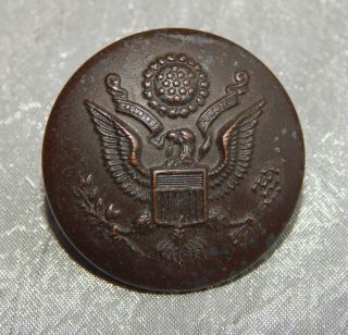 Antique Brass Button Military Army Back Marked Norstmann Philadelphia Lrg 052b photo