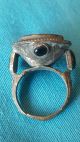 Massive 15grams Roman Bronze Ring With Coin Roman photo 2