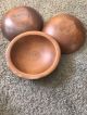 3 Vintage Woodcroftery Round Wooden 6 In Small Salad Bowls Bowls photo 1