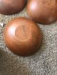 3 Vintage Woodcroftery Round Wooden 6 In Small Salad Bowls Bowls photo 2