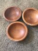 3 Vintage Woodcroftery Round Wooden 6 In Small Salad Bowls Bowls photo 5