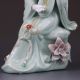 Chinese The Color Porcelain Handwork Carved Gril Statues G358 Other Antique Chinese Statues photo 3